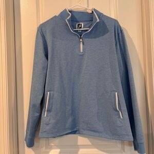 FootJoy Blue Athletic Zip Up Sweater